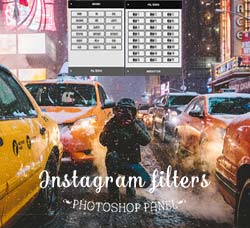 PS拓展面板－色调过滤：Instagram Filters - Photoshop Panel